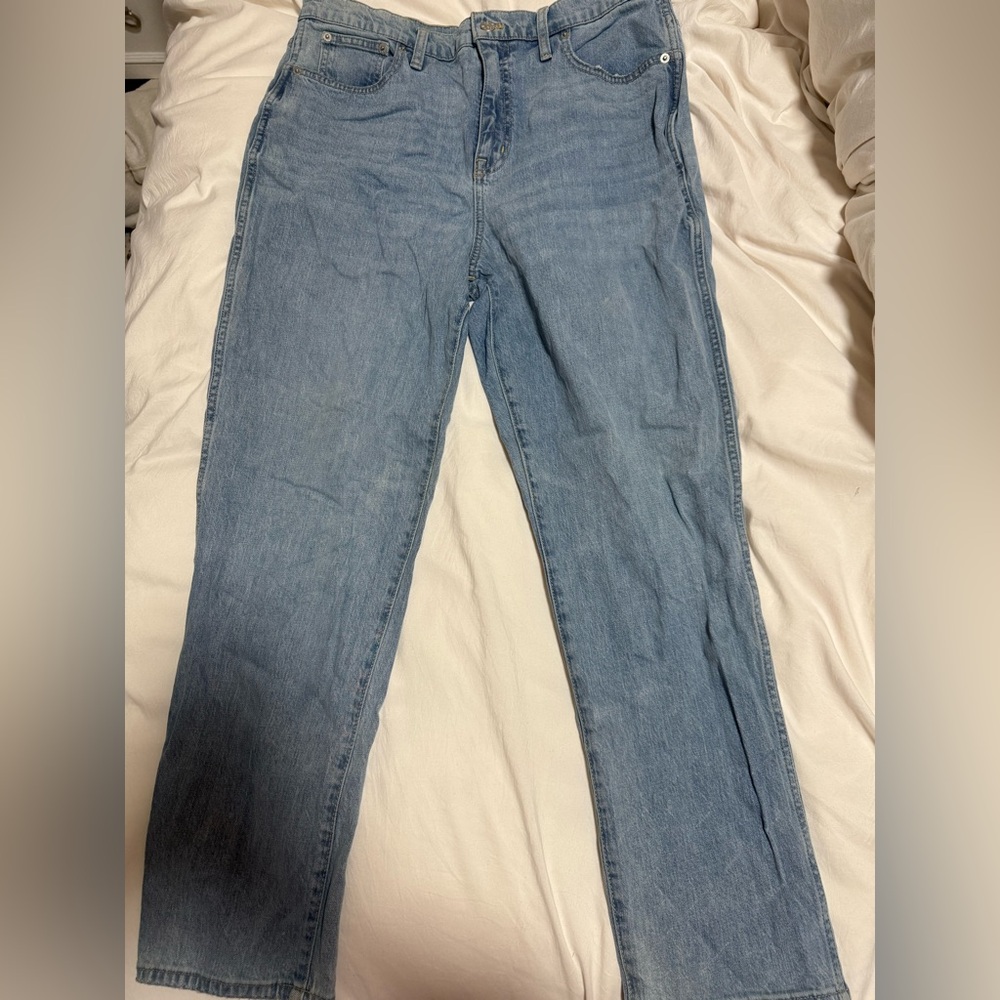 J. Crew High Rise Classic Vintage Light Blue Straight Leg Jeans